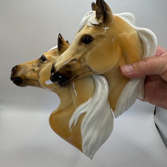 Vintage 1950’s Norcrest made in Japan Double Palomino Wall Hanging. Mint Cond. - Picture 8 of 11